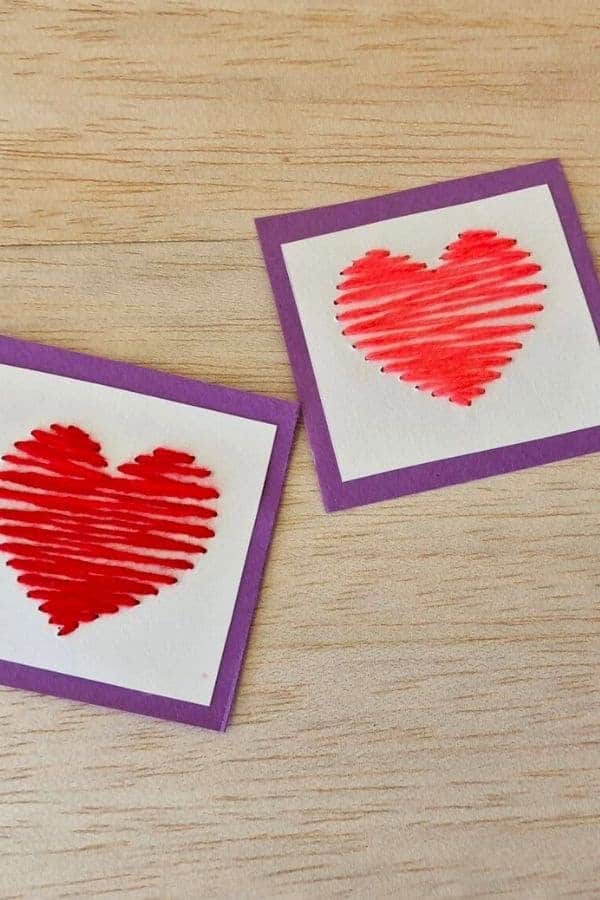 STITCHED HEART CARD