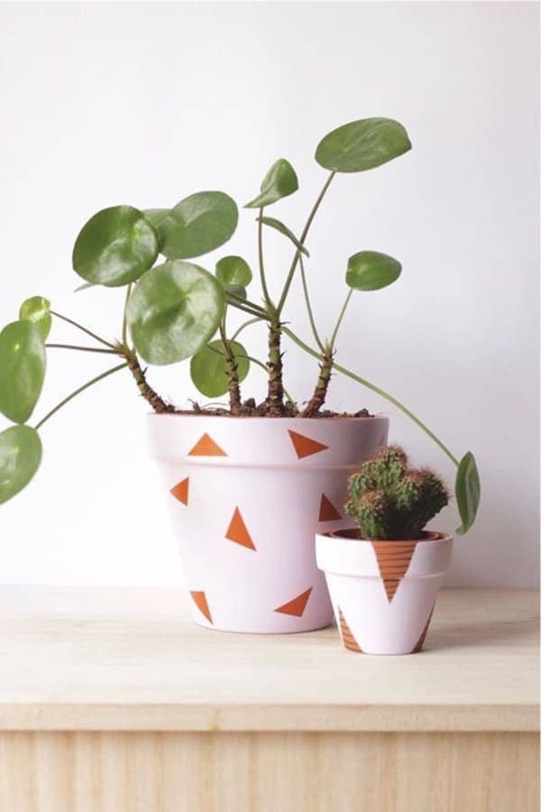 Indoor Painted Clay Pots