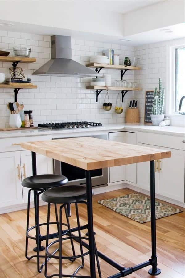 DIY Butcher Block Kitchen Island