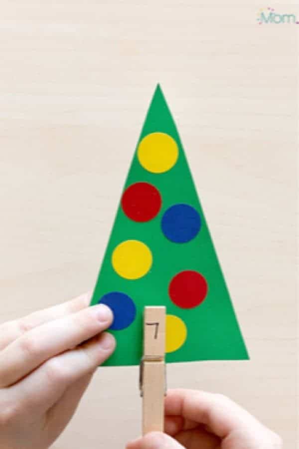 Christmas Tree Counting Math Activity