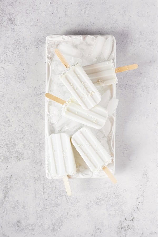 Vegan Creamy Coconut Popsicles