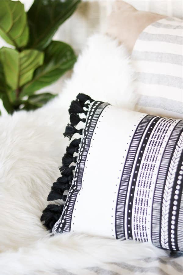 Tassel Throw Pillow DIY