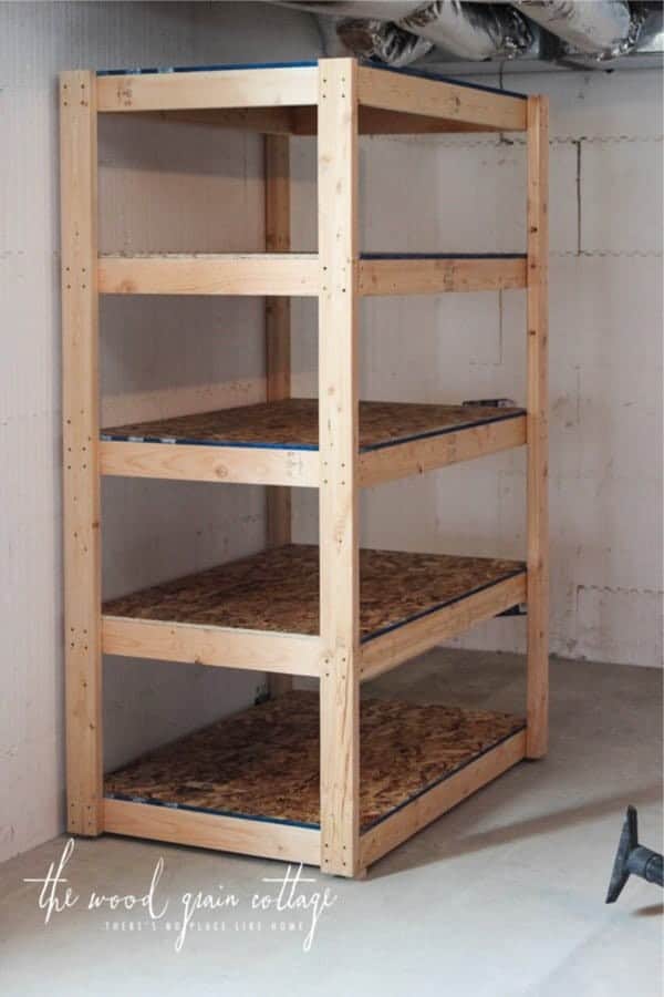 DIY Basement Shelving