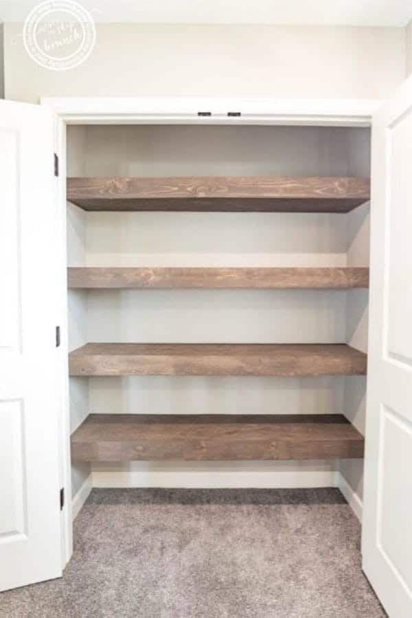 Closet Floating Shelves