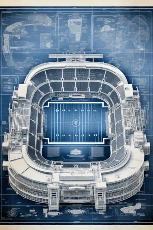 FOOTBALL STADIUM BLUEPRINT