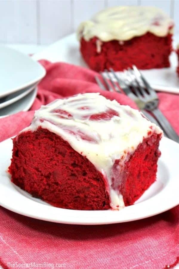 Cake Mix Red Velvet Cinnamon Rolls