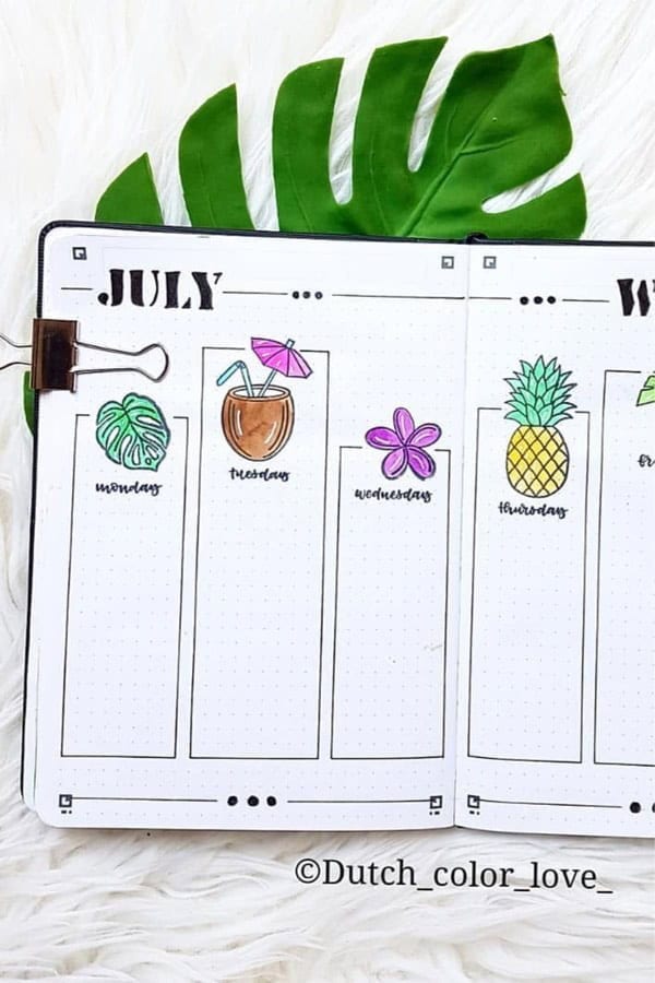 Tropical Weekly Spread