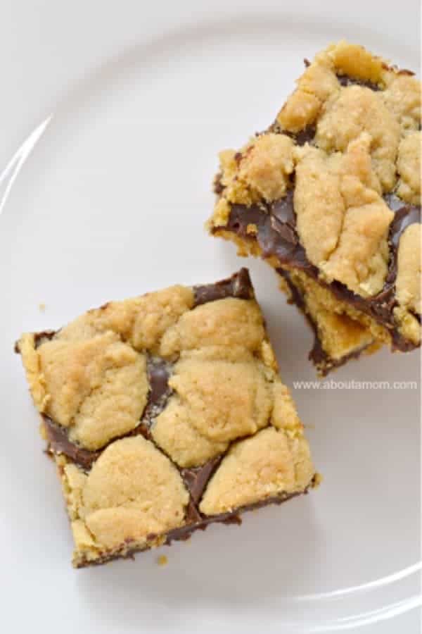 Chocolate-Peanut Butter Cake Mix Cookie Bars