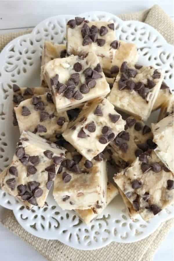 Chocolate Chip Cookie Dough Fudge