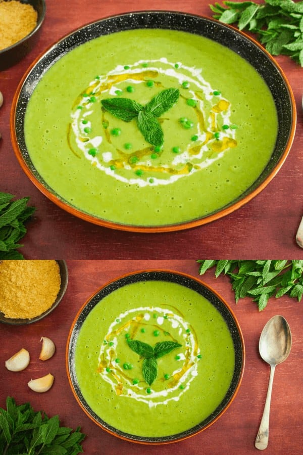 Vegan Pea Mint Soup