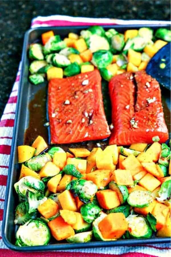 Honey Soy Salmon Sheet Pan Dinner