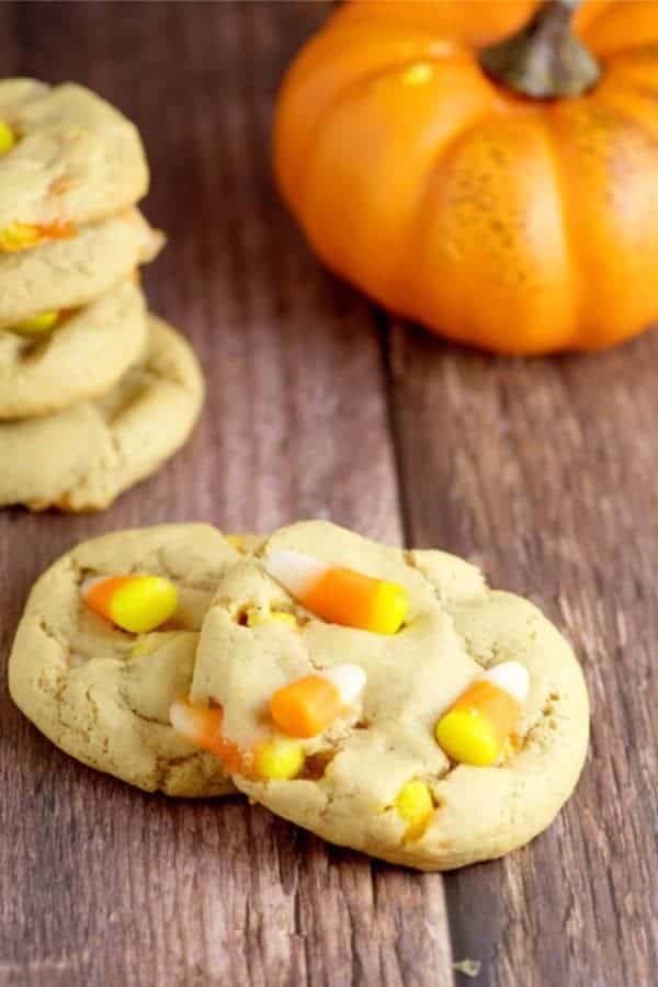 Peanut Butter Candy Corn Cookies