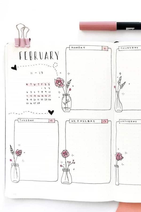 Rose Weekly Spread