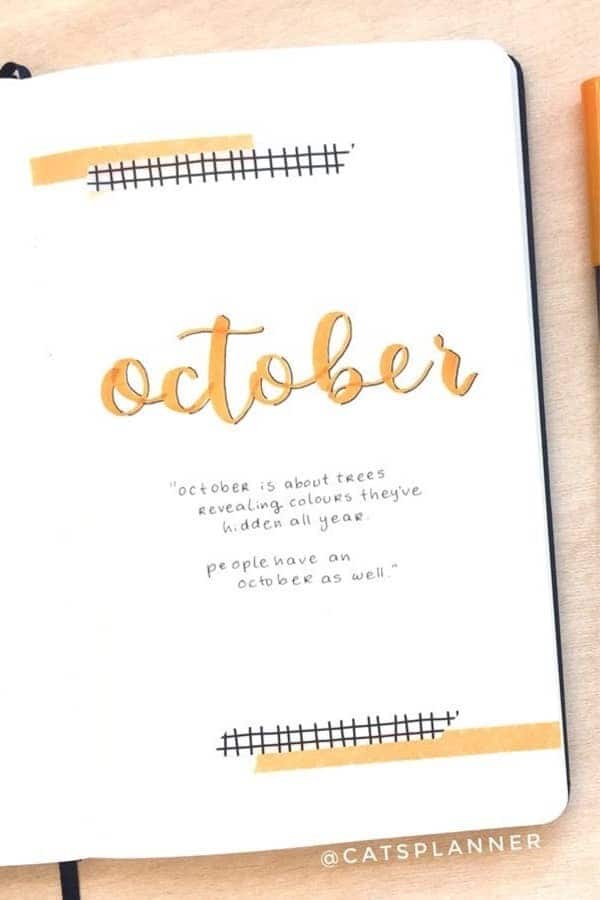 Simple Orange Cover Page