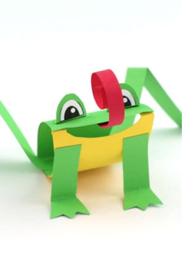 Green Tree Paper Frog Craft For Kids