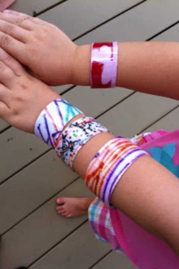 PLASTIC BOTTLE CUFF BRACELETS