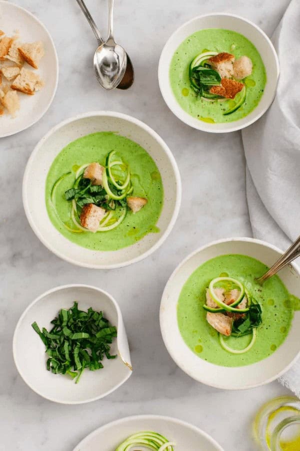 Basil Zucchini Soup