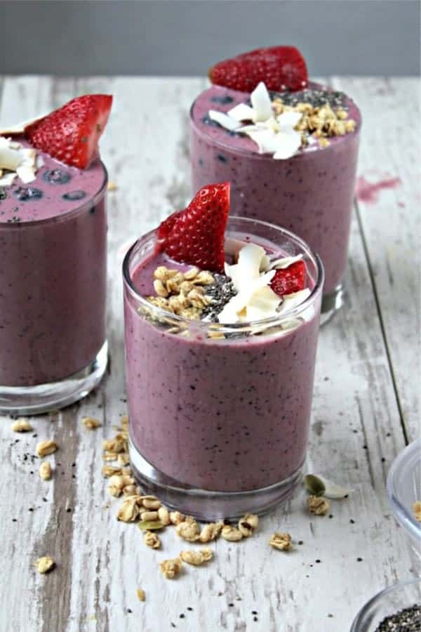 Oat Berry Acai Smoothie