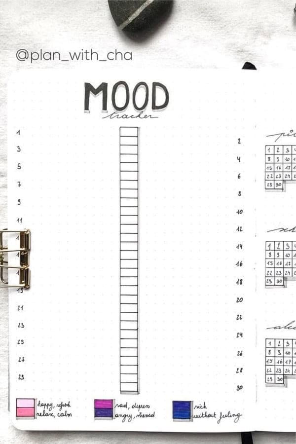 Vertical Mood Tracker