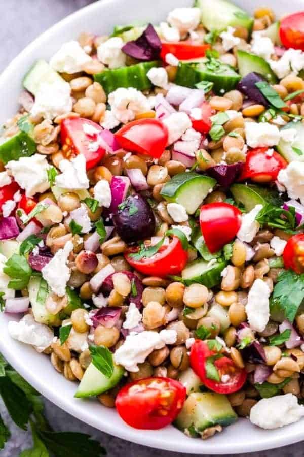 MEDITERRANEAN LENTIL SALAD