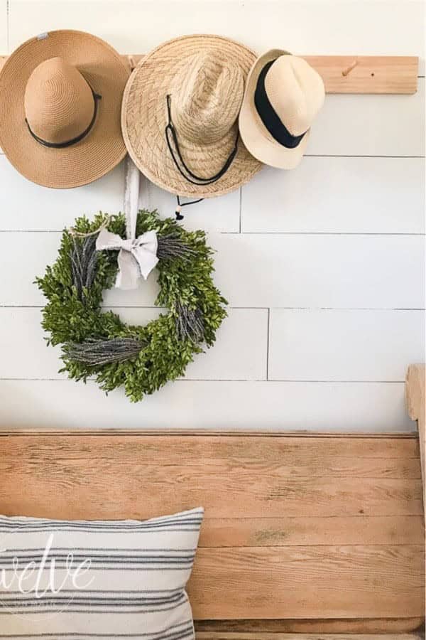 DIY Peg Coat and Hat Rack