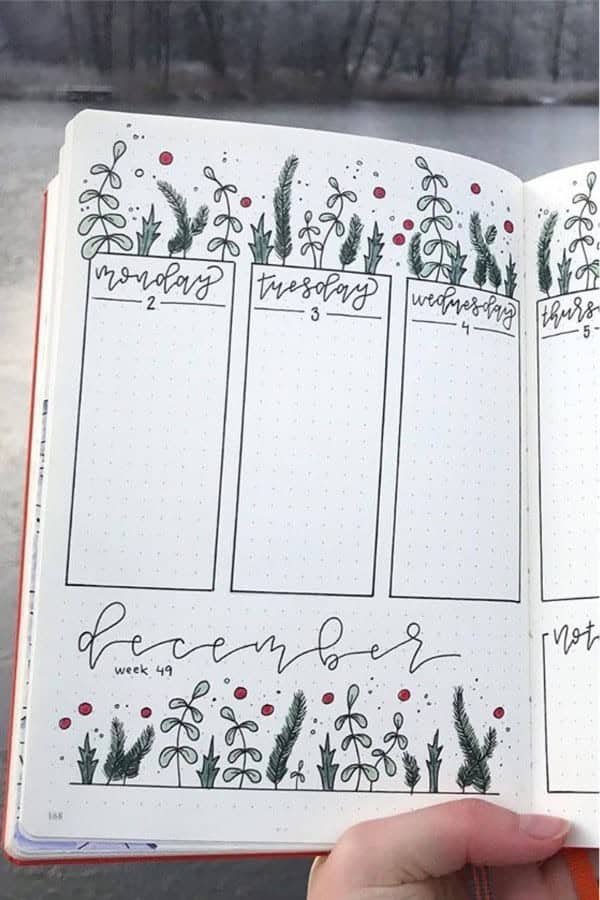 Winter Weekly Spread