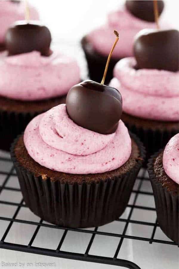 Chocolate Cherry Cupcakes