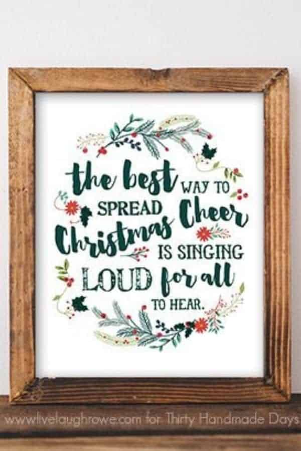 CHRISTMAS CHEER PRINTABLE