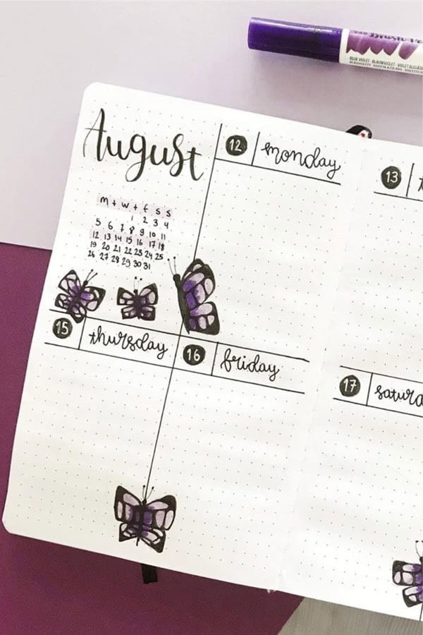 Butterfly Weekly Log For August