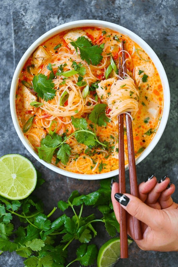 Thai Red Curry Noodle Soup