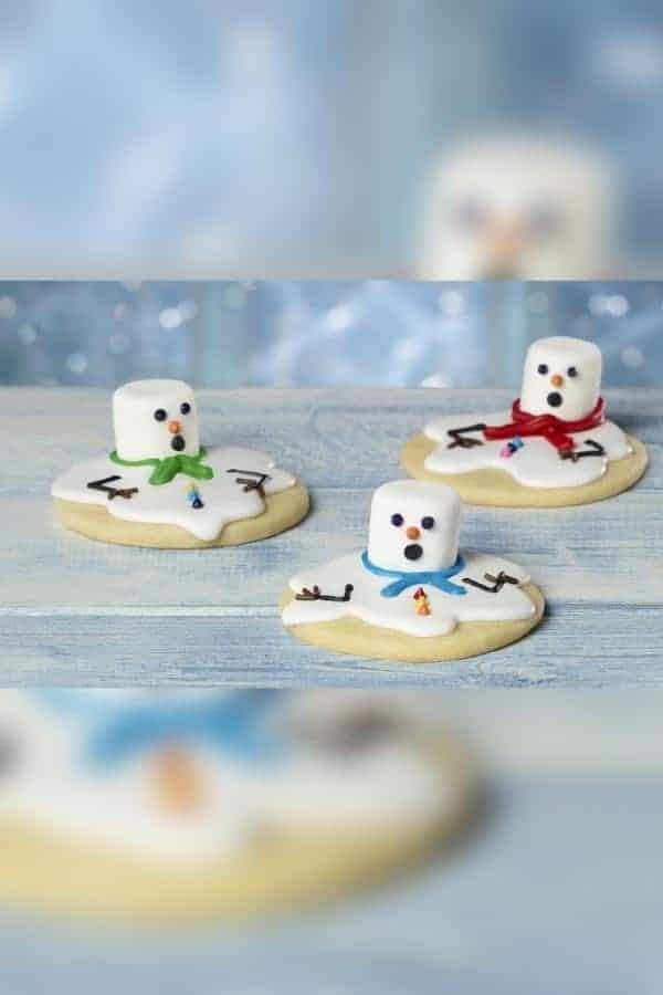 MELTED SNOWMAN SUGAR COOKIES