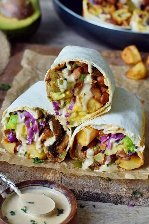 VEGAN BREAKFAST BURRITOS