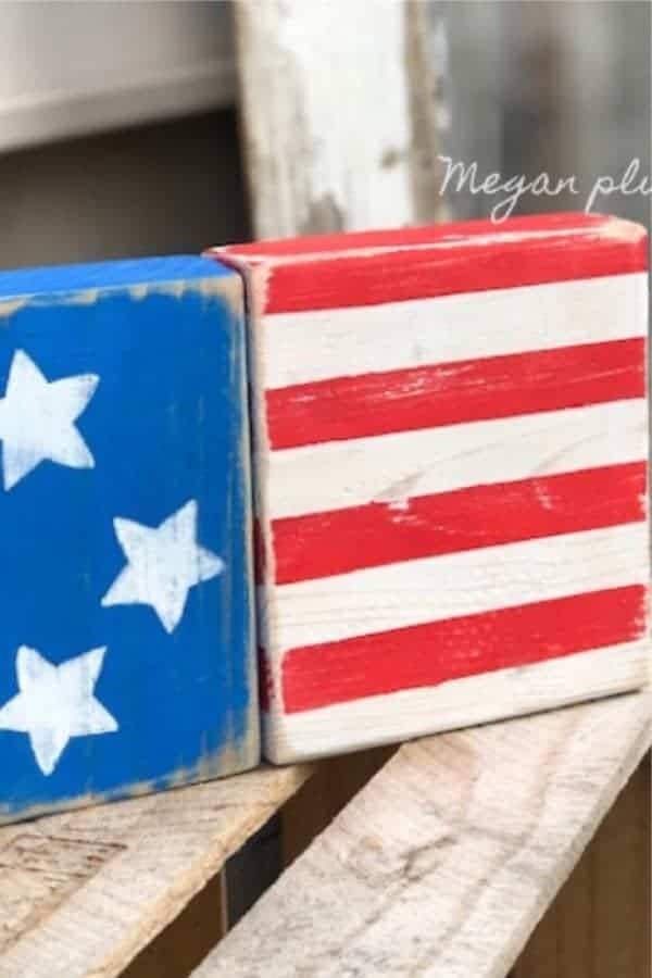 DIY Chunky Wood Flag Project