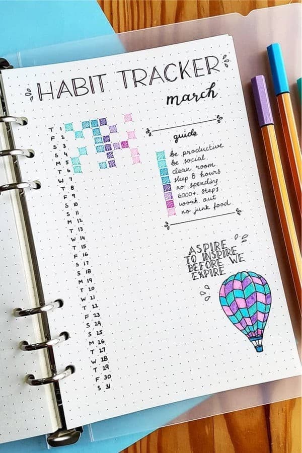 March Habit Tracker