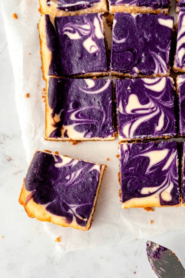 Ube Cheesecake Bars