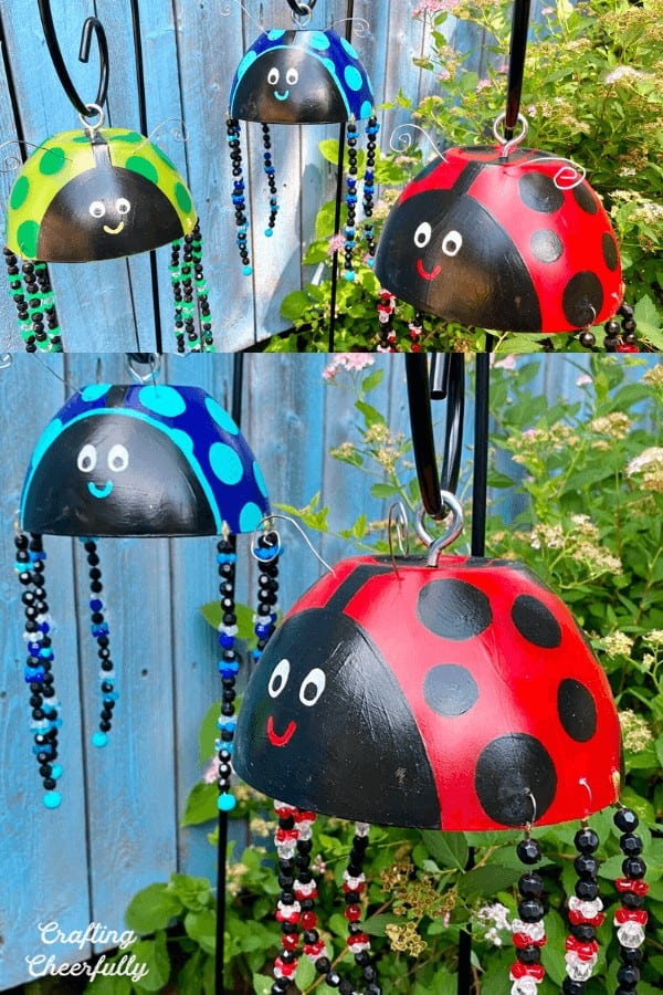 Ladybug Garden Art