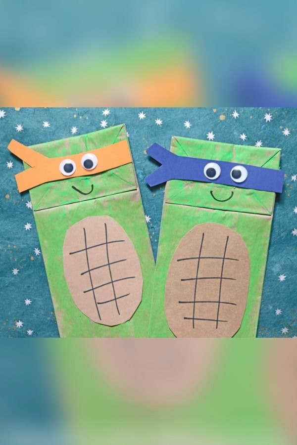 PAPER BAG NINJA TURTLE CRAFT