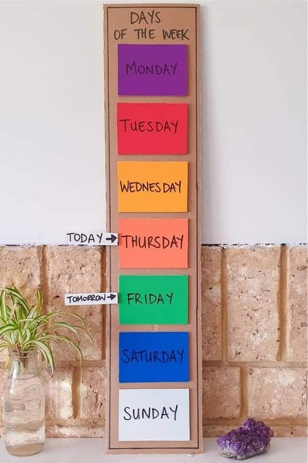 Days Of The Week Craft