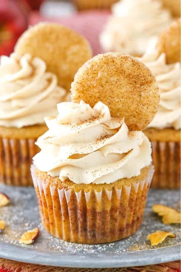 Apple Snickerdoodle Cupcakes