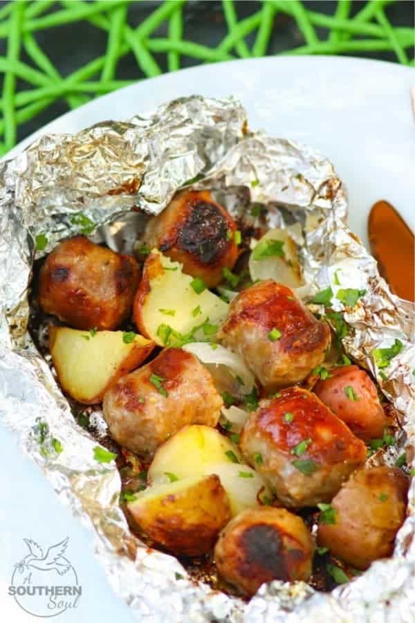 Sausage & Potato Foil Packs