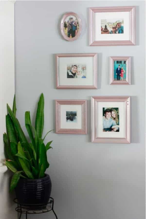 Spray Painting Picture Frames