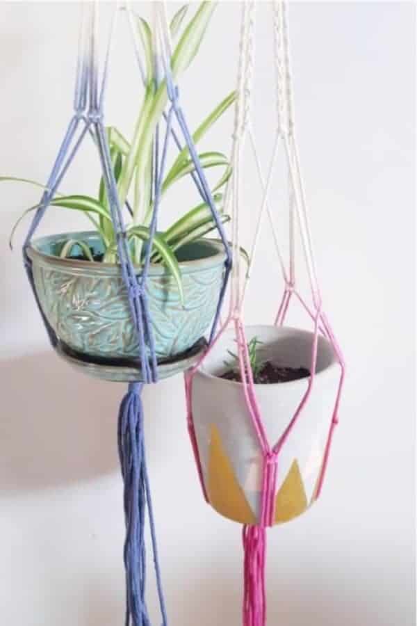 DIY Dip Dyed Macrame