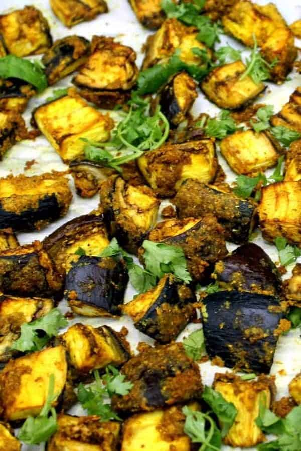 CURRIED ROASTED EGGPLANT