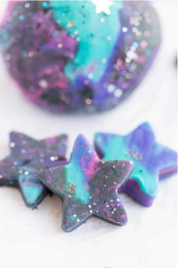 Sparkly Galaxy Playdough