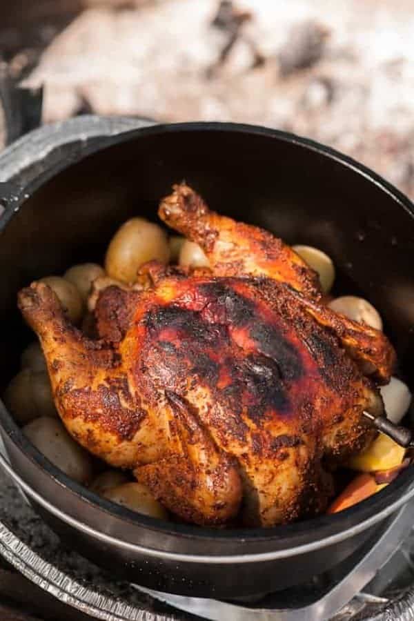 Dutch Oven Roasted Chicken