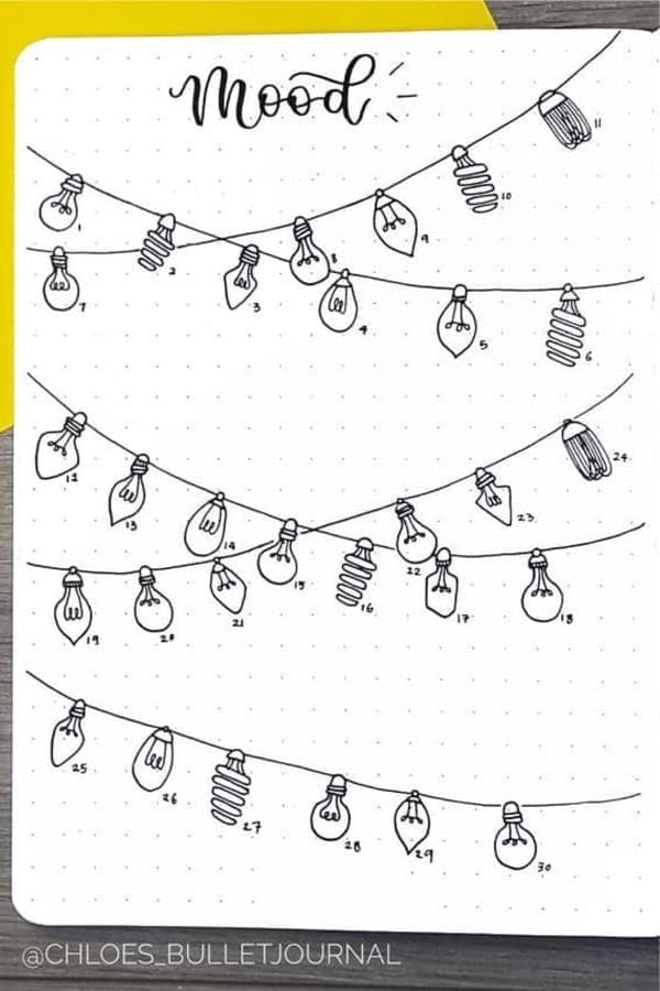 String Light Mood Tracker