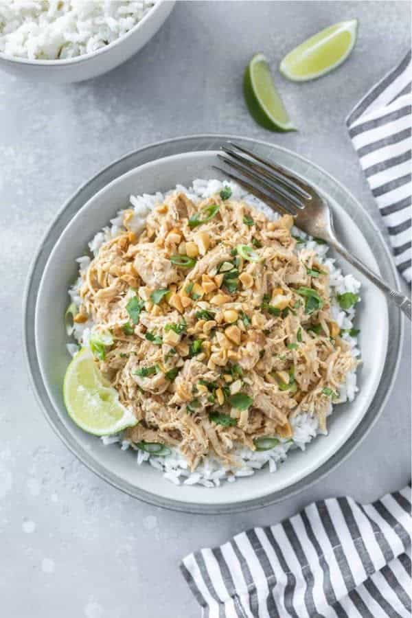 Slow Cooker Thai Peanut Chicken