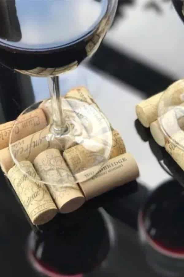 One-Step Wine Cork Coasters