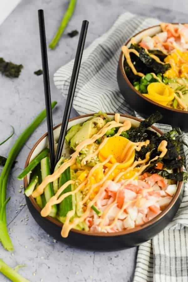 HOMEMADE CALIFORNIA POKE BOWL