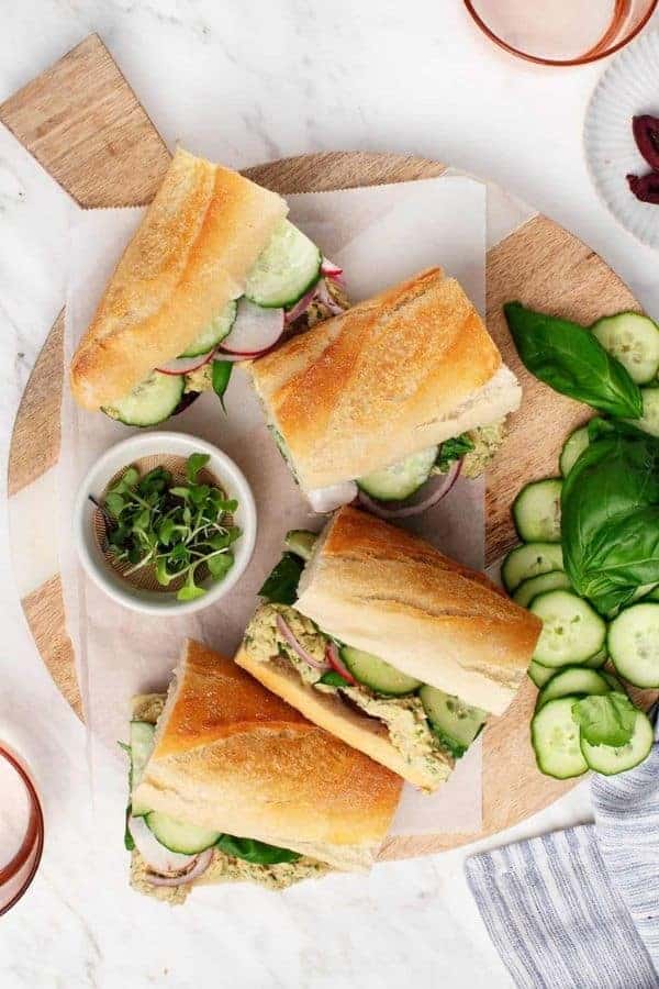 CHICKPEA SALAD SANDWICHES